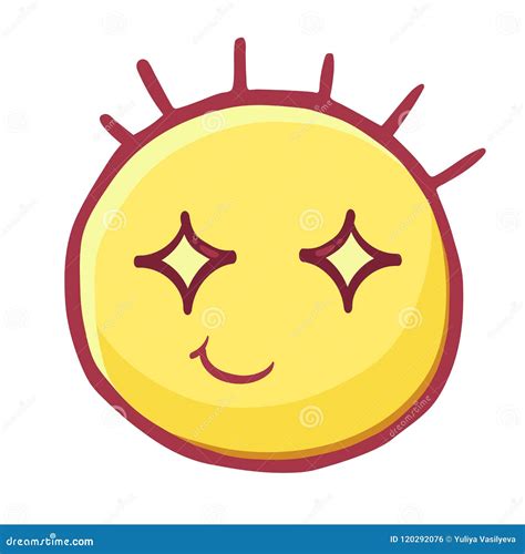 Star Struck Eyes Emoji Vector Art Illustration Design Emoticon