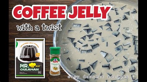 How To Make Coffee Jelly Easy Dessert Recipes Mr Gulaman Youtube