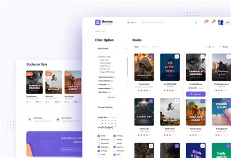 Bookoe Book Store Website Ui Figma Peterdraw Studio