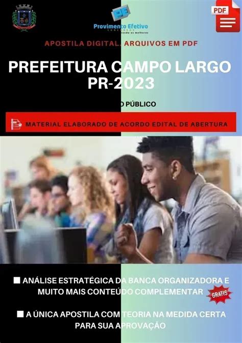 Provimento Efetivo Concursos Apostila Prefeitura Campo Largo PR