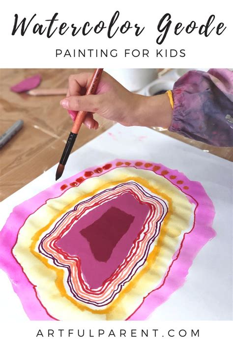 Learn How To Paint A Watercolor Geode In 5 Easy Steps A Wonderful