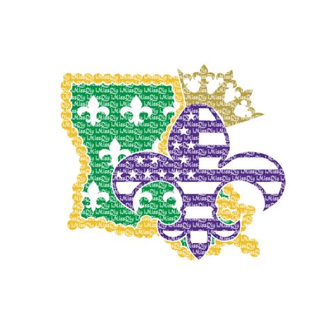 Mardi Gras Svg Louisiana Svg Crown Svg Fleur De Lis Svg Beads - Etsy