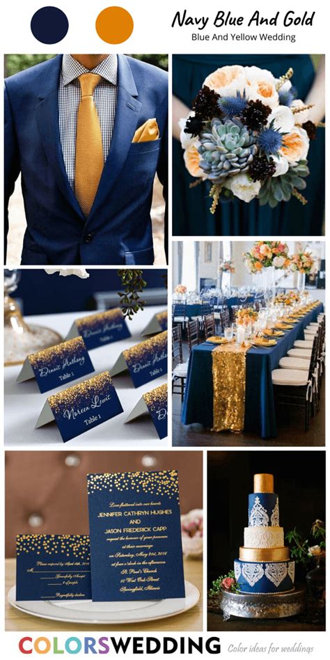 Blue and gold wedding theme | Dresses Images 2022