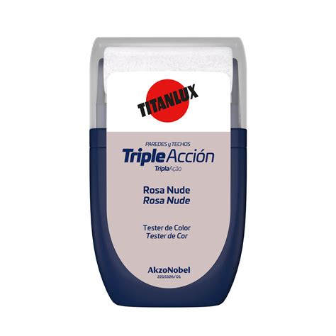 Tester De Pintura Triple Acci N Titanlux Mate Ml Rosa Nude Leroy Merlin