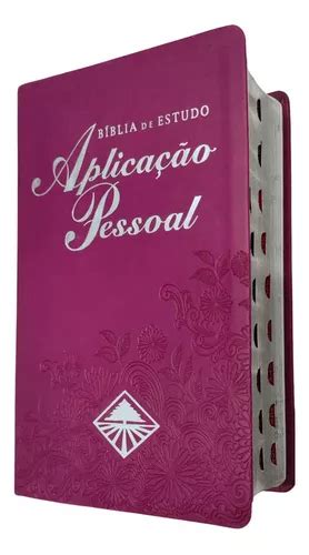 Bíblia De Estudo Aplicação Pessoal Média Luxo Índice Cor