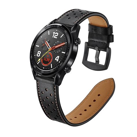 Huawei Watch Gt Perforated Genuine Leather Strap