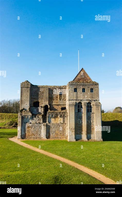 The Norman Castle Castle Rising Kings Lynn Norfolk England Stock