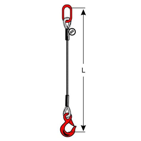 SpanSet Wire Rope Sling Single Leg