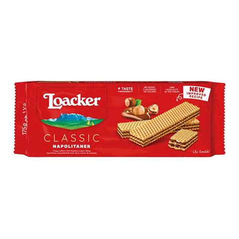 Azay B2B Wholesale LOACKER CLASSIC WAFER NAPOLITANER FILLED W HAZELNUT