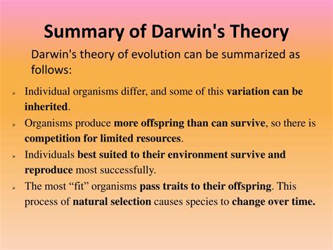 PPT - Darwin’s Theory of Evolution PowerPoint Presentation, free ...