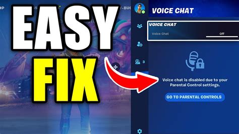 How To Fix Fortnite Voice Chat Disabled Due To Parental Controls YouTube