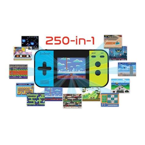 Lexibook Handheld Console Compact Cyber Arcade 250 Games Black Blue