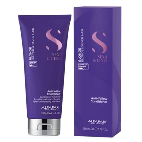 Alfaparf Semi Di Lino Blonde Anti Yellow Od Ywka Do W Os W Blond I Siwych Ml Sklep