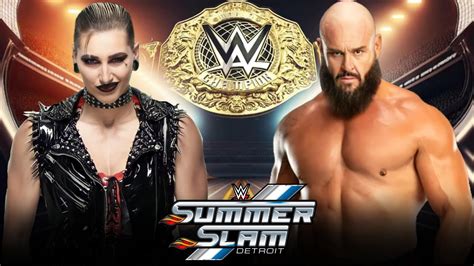 WWE 2K23 Rhea Ripley VS Braun Strowman WWE Summer Slam YouTube