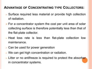 Focusing Type Solar Collector PPT