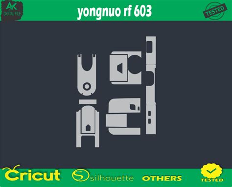 Yongnuo Rf 603 Skin Vector Template - 3.00