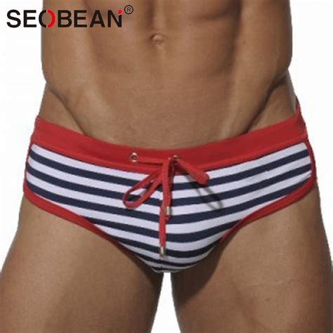 Seobean Brand Man Swimwear Swimsuits Popular Men Swimming Briefs Gay