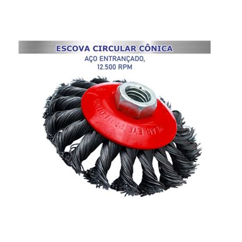 Escova De A O Circular C Nica Para Esmerilhadeira De Makfer