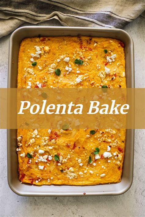 Mediterranean Baked Polenta Baked Polenta Recipes Polenta Recipes