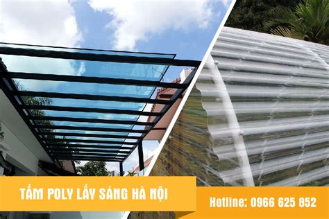 Đại lí phân phối tấm lợp lấy sáng Polycarbonate giá rẻ tại Hà Nội