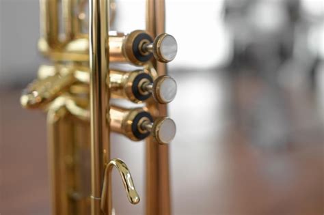 Premium Photo Closeup Of Musical Instrument Buttons Brass Instrument