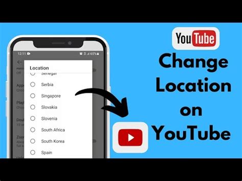 How To Change Location On Youtube Change Location On Youtube Youtube