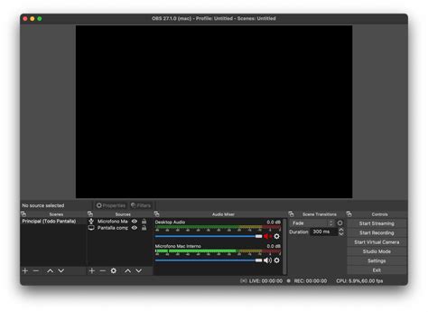 Como Grabar El Audio Interno En Mac OBS Studio