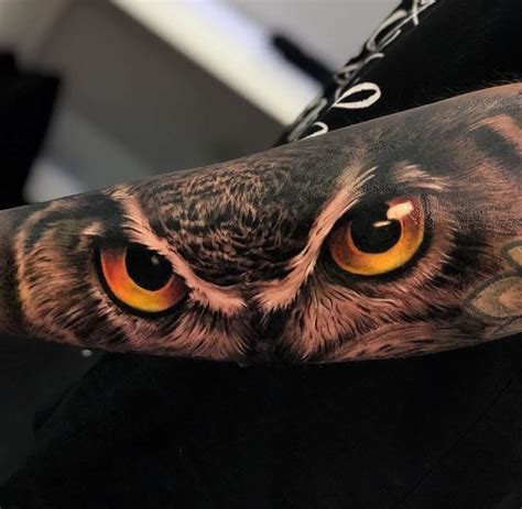 Owl Tattoo On Arm