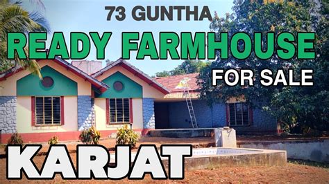 Guntha Ready Farmhouse With Swimming Pool For Sale In Karjat