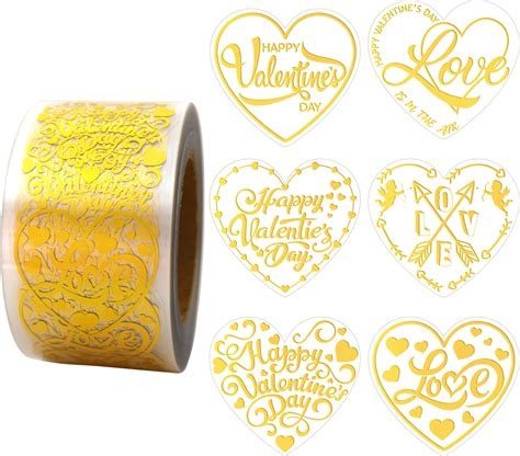 Treasured Forever Happy Valentines Day Sticker Ts Favour Round Stickers 35 D1