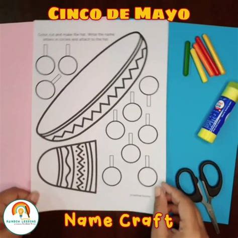 Hispanic Heritage Month Activities 1st Grade Cinco De Mayo Name Craft