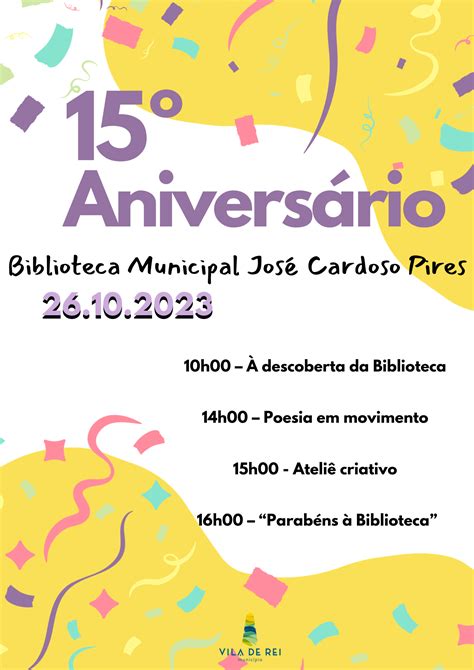 VILA DE REI Biblioteca assinala 15 anos de existência Rádio Hertz