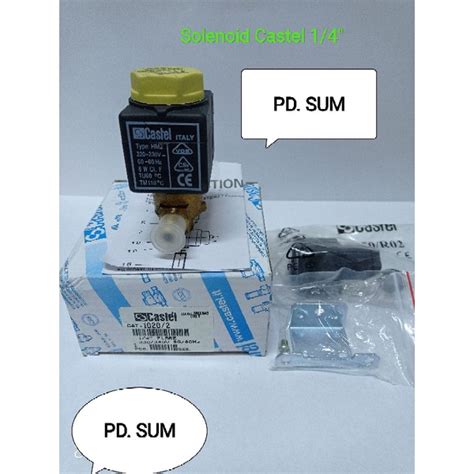 Jual Solenoid Valve 1 4 Drat Castel Shopee Indonesia