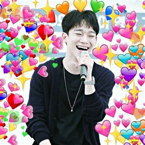 Chen Meme Heart Dheantrbl 0102 Exo Memes Exo Memes