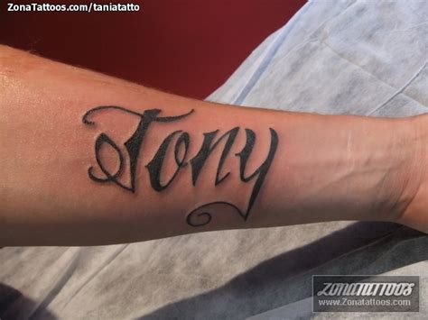 Tony Name Tattoos Designs Zonatattoos