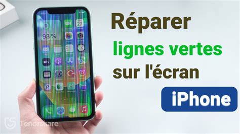 Comment R Parer Les Lignes Vertes Verticales Sur L Cran De L Iphone