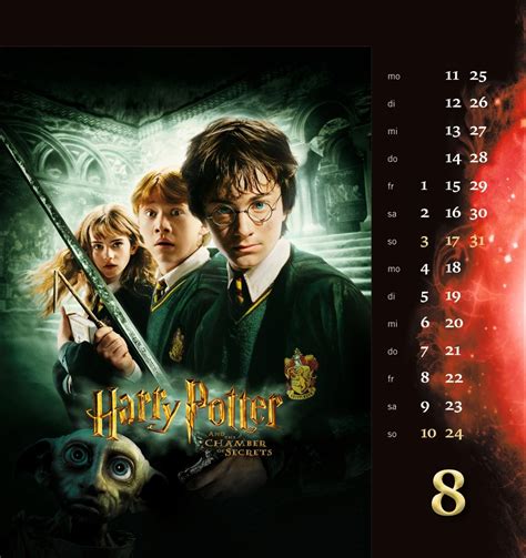 Kalender Harry Potter Filmplakate Postkartenkalender Online Kaufen