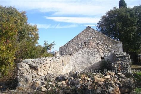 Island Of Hvar Building Plot With Ruins