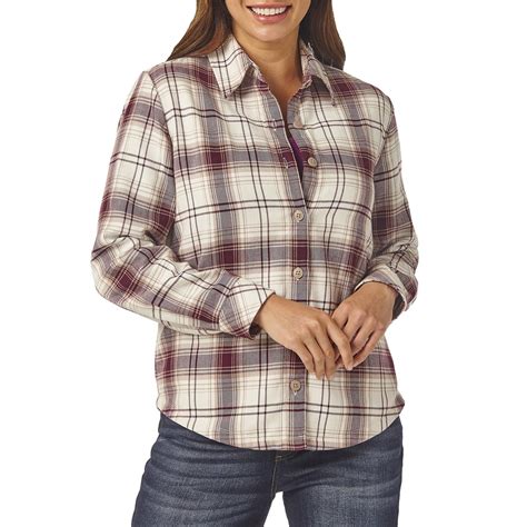 Lee Riders Women S Fleece Lined Flannel Shirt