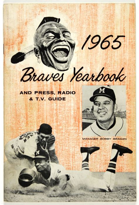 Lot Detail 1965 Milwaukee Braves Yearbook Press Guide