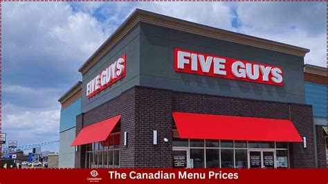 Five Guys Menu Prices In Canada 2024