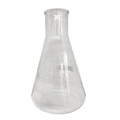 MATRAZ ERLENMEYER 2000ML BOCA ANCHA 280 72MM DE VIDRIO Jampar