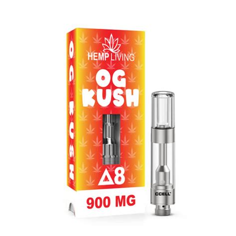 Og Kush Delta 8 Pre Filled Vaporizer Cartridge — Hemp Living Not Not Weed