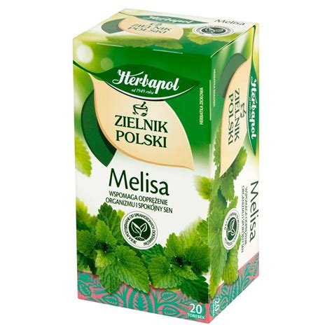 Herbapol Zielnik Polski Herbatka ziołowa melisa 40 g 20 x 2 g