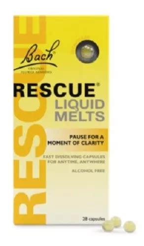 Rescue Liquid Melts Floral De Bach C Psulas