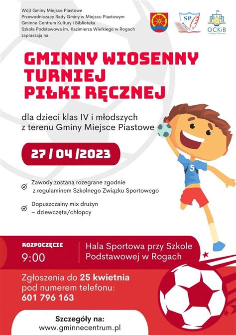 Gminny Wiosenny Turniej Piłki Ręcznej Aktualności O gminie Gmina