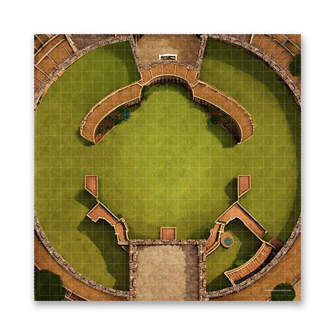 Dnd Cloth Battle Map Colosseum Size L M S Etsy