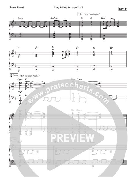 Sing Hallelujah Sheet Music PDF (Naomi Raine / Natalie Grant) - PraiseCharts