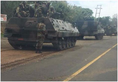 Military vehicles head to Harare after Zimbabwe Army General warning