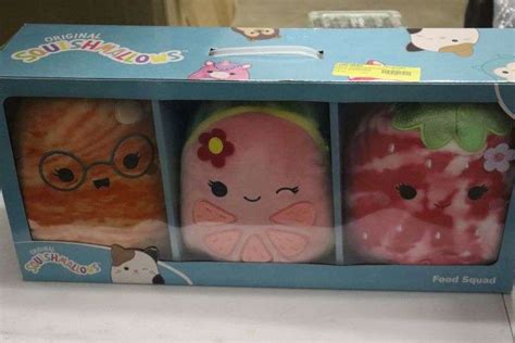 3 Pack Squishmallow Food Squad Matthews Auctioneers